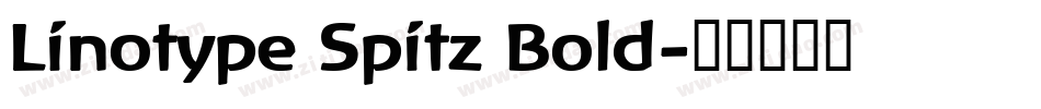 Linotype Spitz Bold字体转换